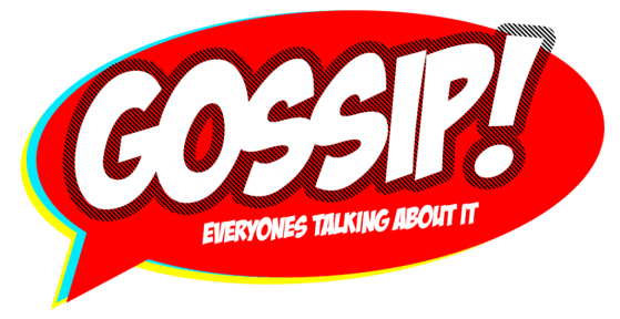 Speech bubble with gossip: everyone's talking about it