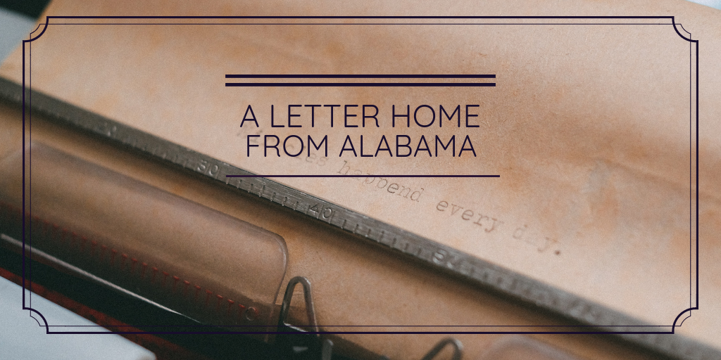 Christian | Alabama | Letter | Home
