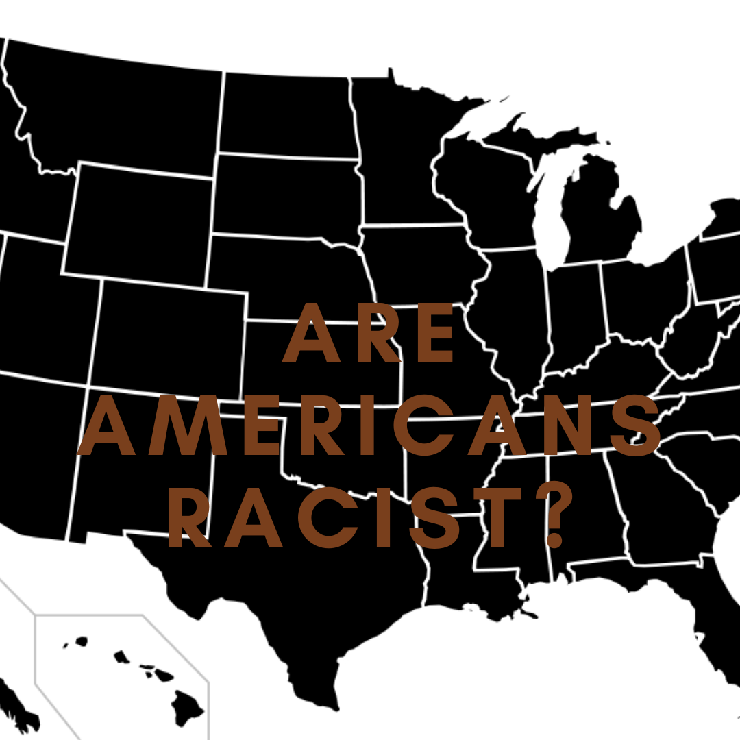 Are Americans racist? Black map of America posing question