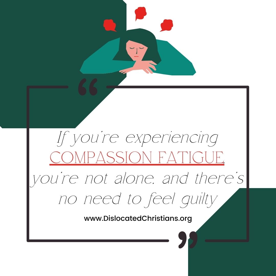 Exhausted woman with head in hands