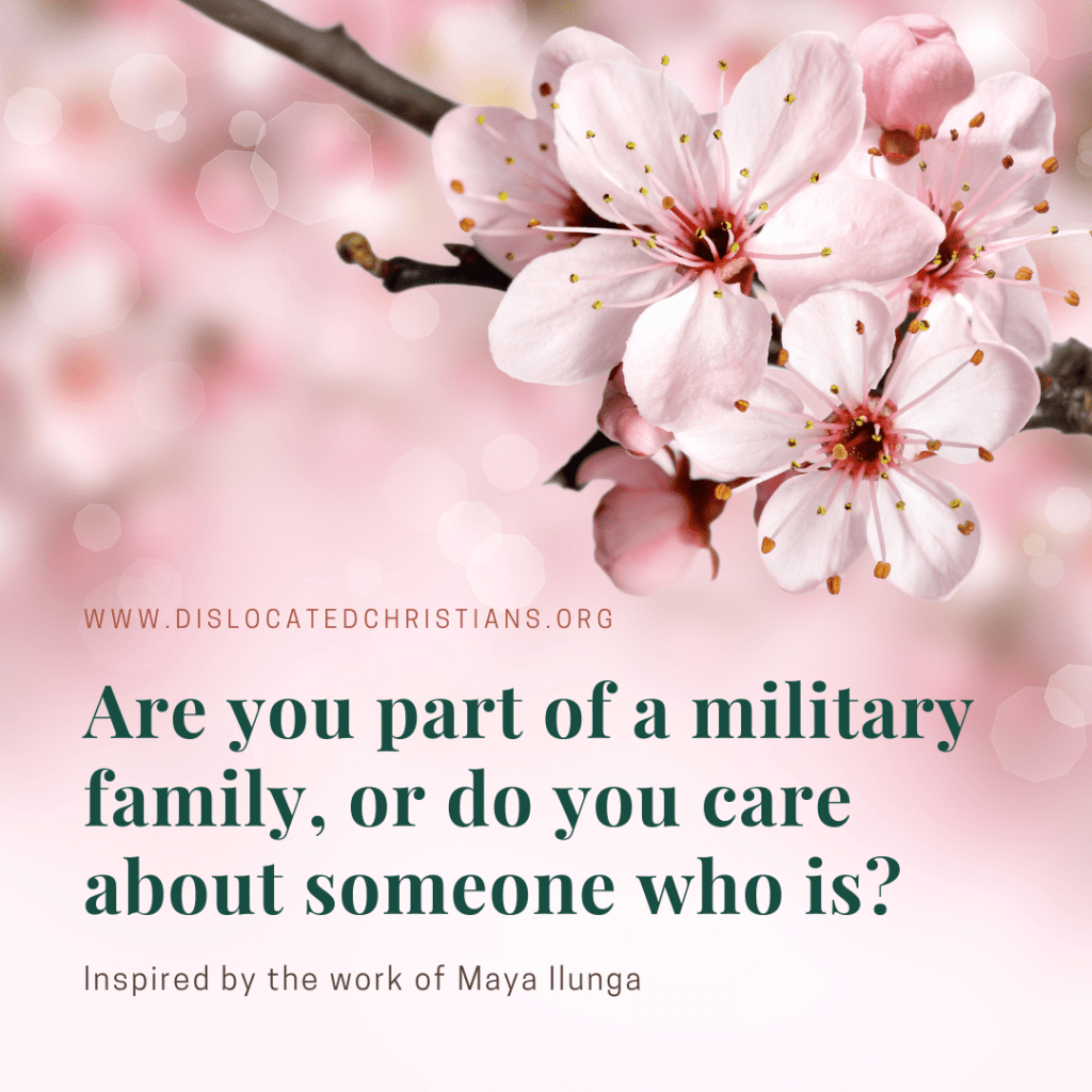 Blossom to depict growing where God sends you