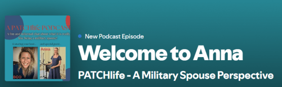 Patchlife podcast interview military wife army life